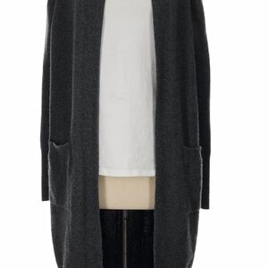 Athleta Long Dark Gray Wool/Cashmere Cardigan